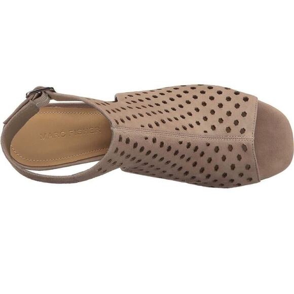 NWB Marc Fisher Berdie Taupe Suede Booties - Picture 7 of 7